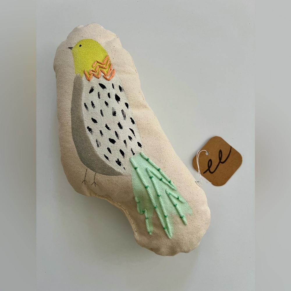 Small Handmade Decorative Bird Pillow